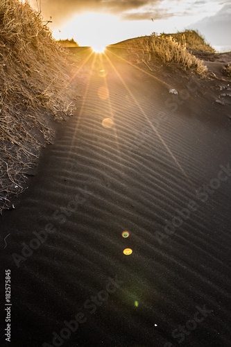 Close-up of Vestrahorn blac...