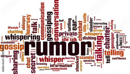 Rumor word cloud