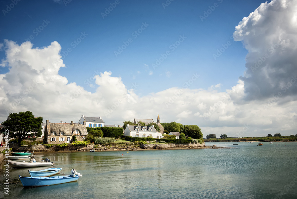 Island of Saint Cado on the River Etel, Brittany, France