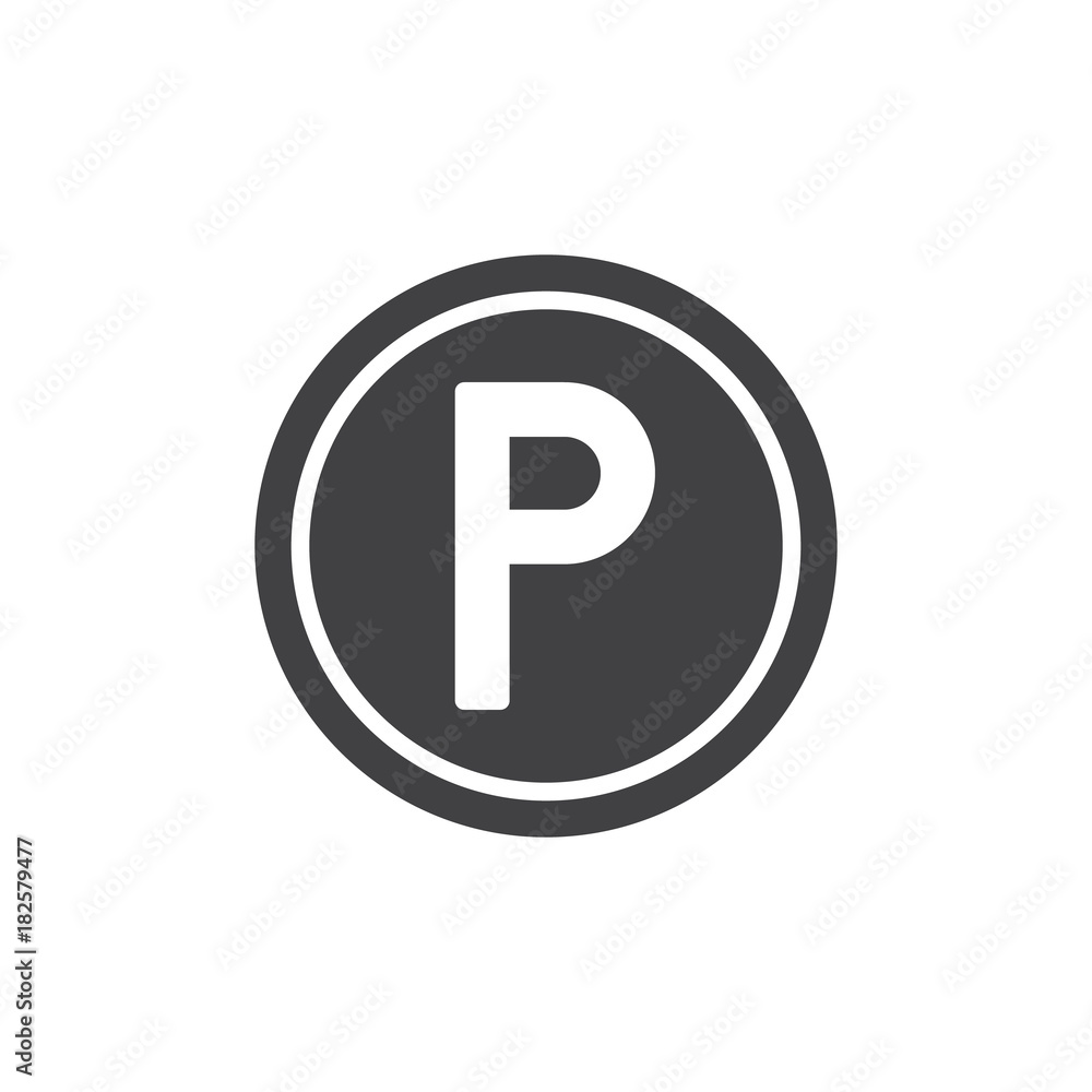 Parking icon vector, filled flat sign, solid pictogram isolated on white. Traffic sign parking symbol, logo illustration. Parking icon vector, filled flat sign, solid pictogram isolated on white. Traffic sign parking symbol, logo illustration.