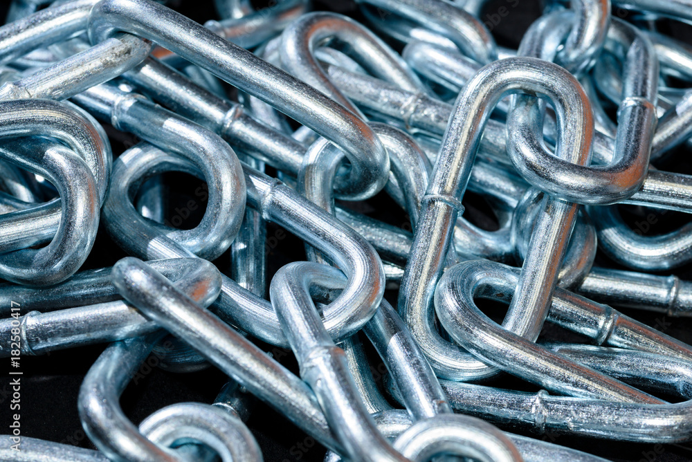 Close up from Steel chain Close up from Steel chain