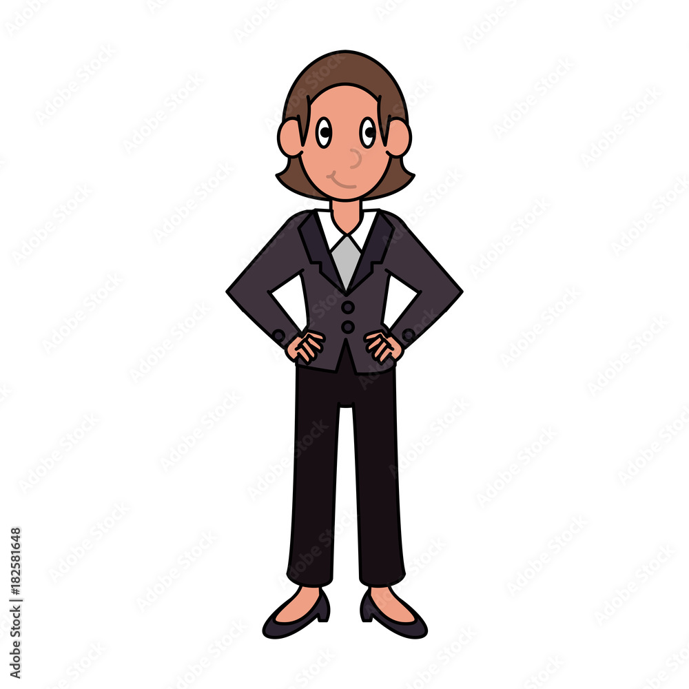 Business woman avatar cartoon icon vector illustration graphic design Business woman avatar cartoon icon vector illustration graphic design