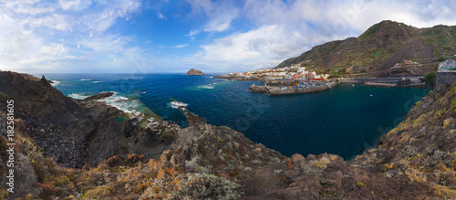 Panorama of Garachico in Tenerife island - Canary