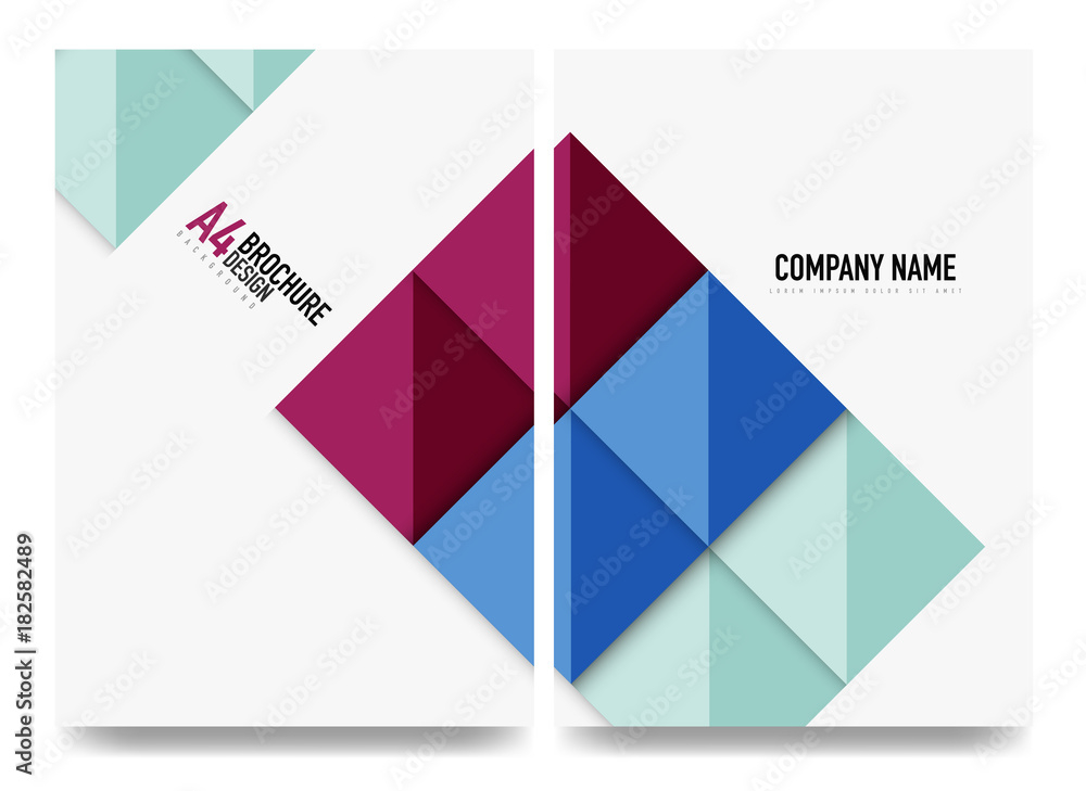 Square business a4 brochure cover design, flyer, annual report Square business a4 brochure cover design, flyer, annual report