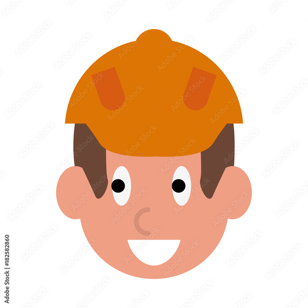 Construction worker avatar cartoon icon vector illustration graphic design Construction worker avatar cartoon icon vector illustration graphic design