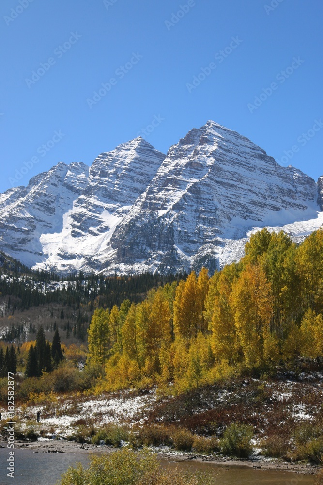 Unique View of Maroon Bells during Fall 2017 Unique View of Maroon Bells during Fall 2017