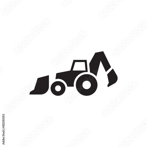 excavator icon illustration