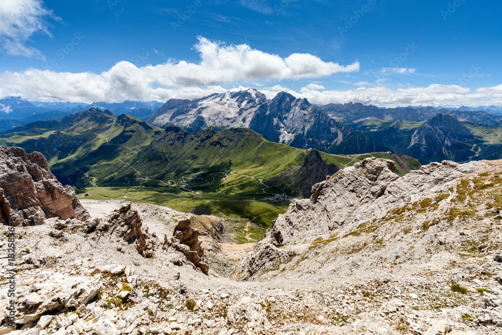 Nice view from Sass Pordoi