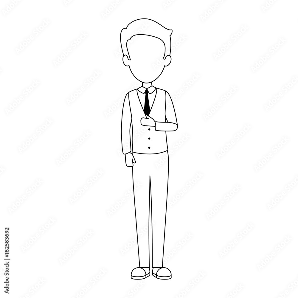 elegant businessman avatar character vector illustration design elegant businessman avatar character vector illustration design