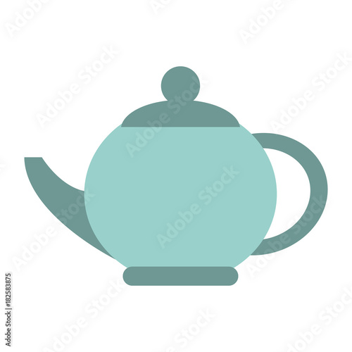 Porcelain kettle isolated icon vector illustration graphic design