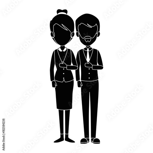 business people avatars characters vector illustration design © Gstudio