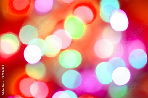 Christmas lights  out of focus bokeh light