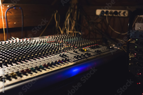 Workplace of sound engineer. © Roman Rvachov