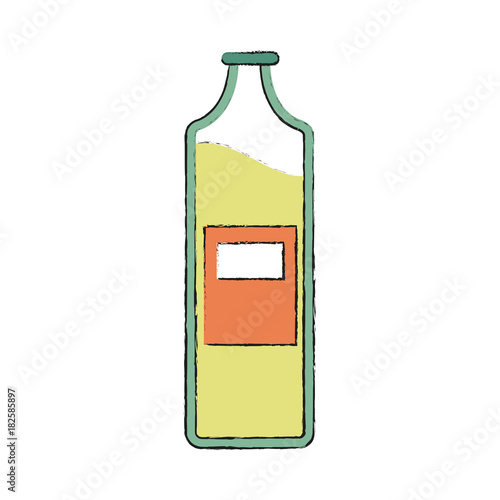 Olive oil bottle icon vector illustration graphic design