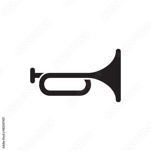 trumpet icon illustration