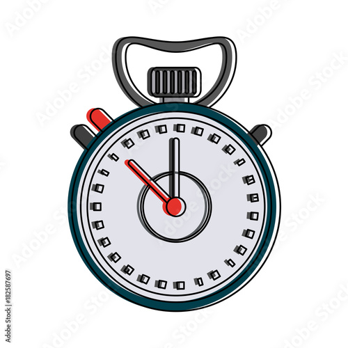 Sport chronometer isolated icon vector illustration graphic design