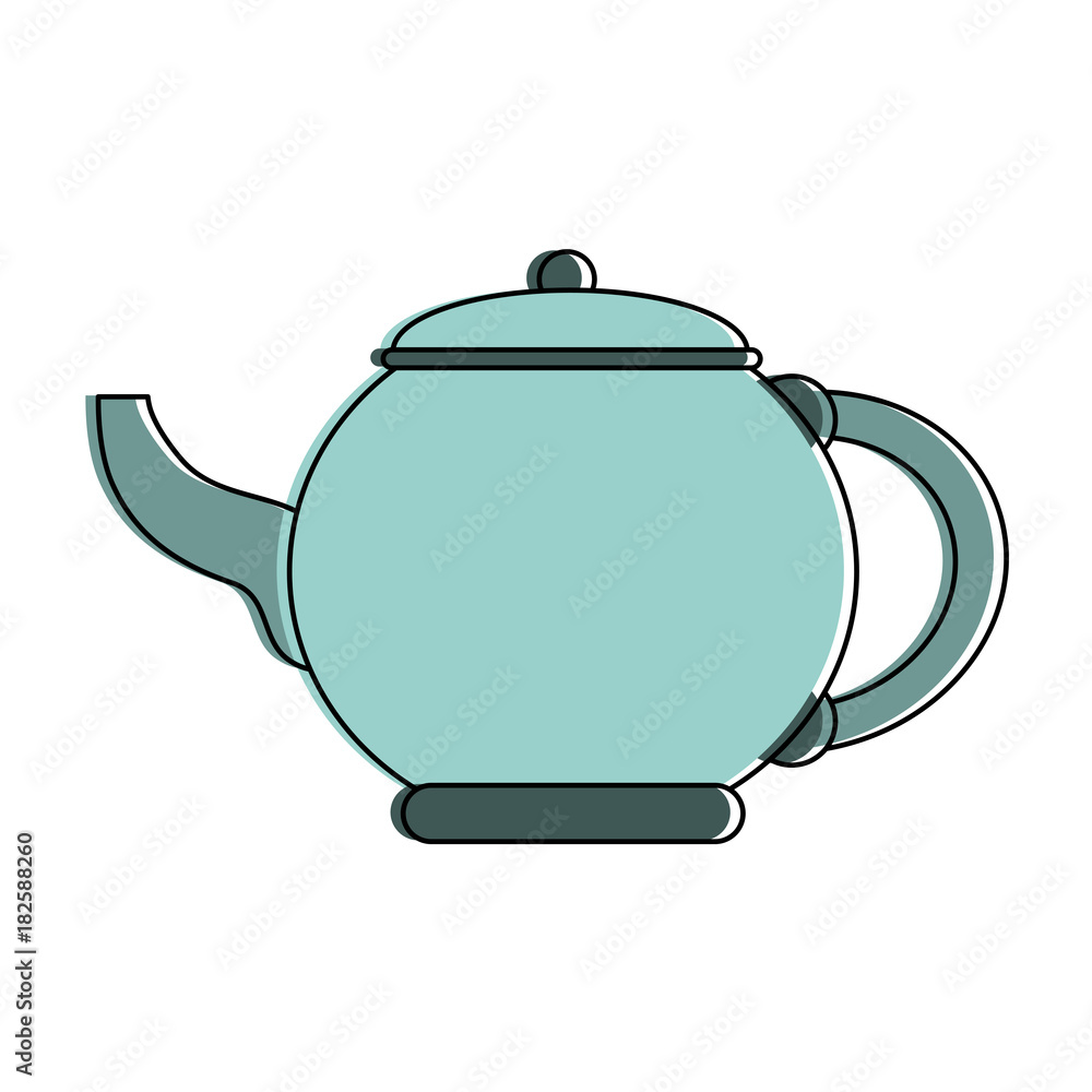 Porcelain kettle isolated icon vector illustration graphic design Porcelain kettle isolated icon vector illustration graphic design