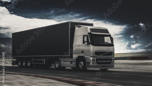 Obraz na płótnie Napędy ciężarówek / samochodów ciężarowych do spedycji