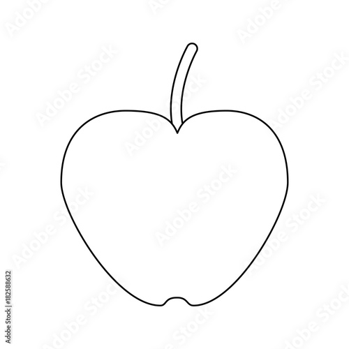 Apple delicious fruit icon vector illustration graphic design