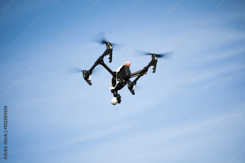 drone quad copter with high resolution digital camera on the sky drone quad copter with high resolution digital camera on the sky
