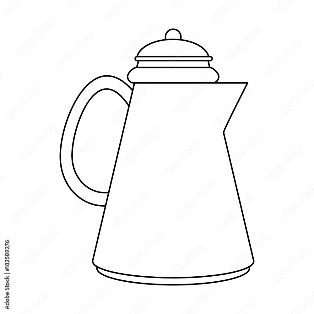 Coffe kettle isolated icon vector illustration graphic design Coffe kettle isolated icon vector illustration graphic design