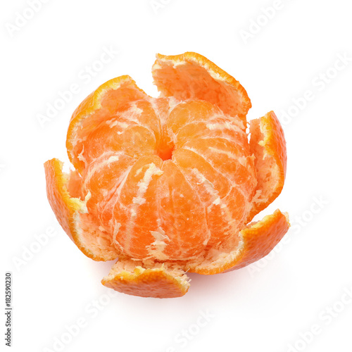 ripe juicy peeled mandarin orange