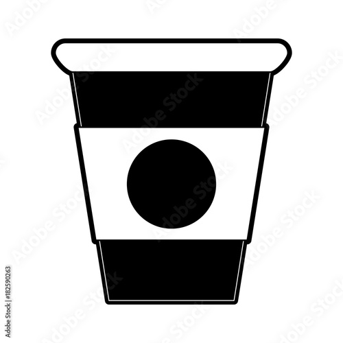 Delicious capuccino cup icon vector illustration graphic design