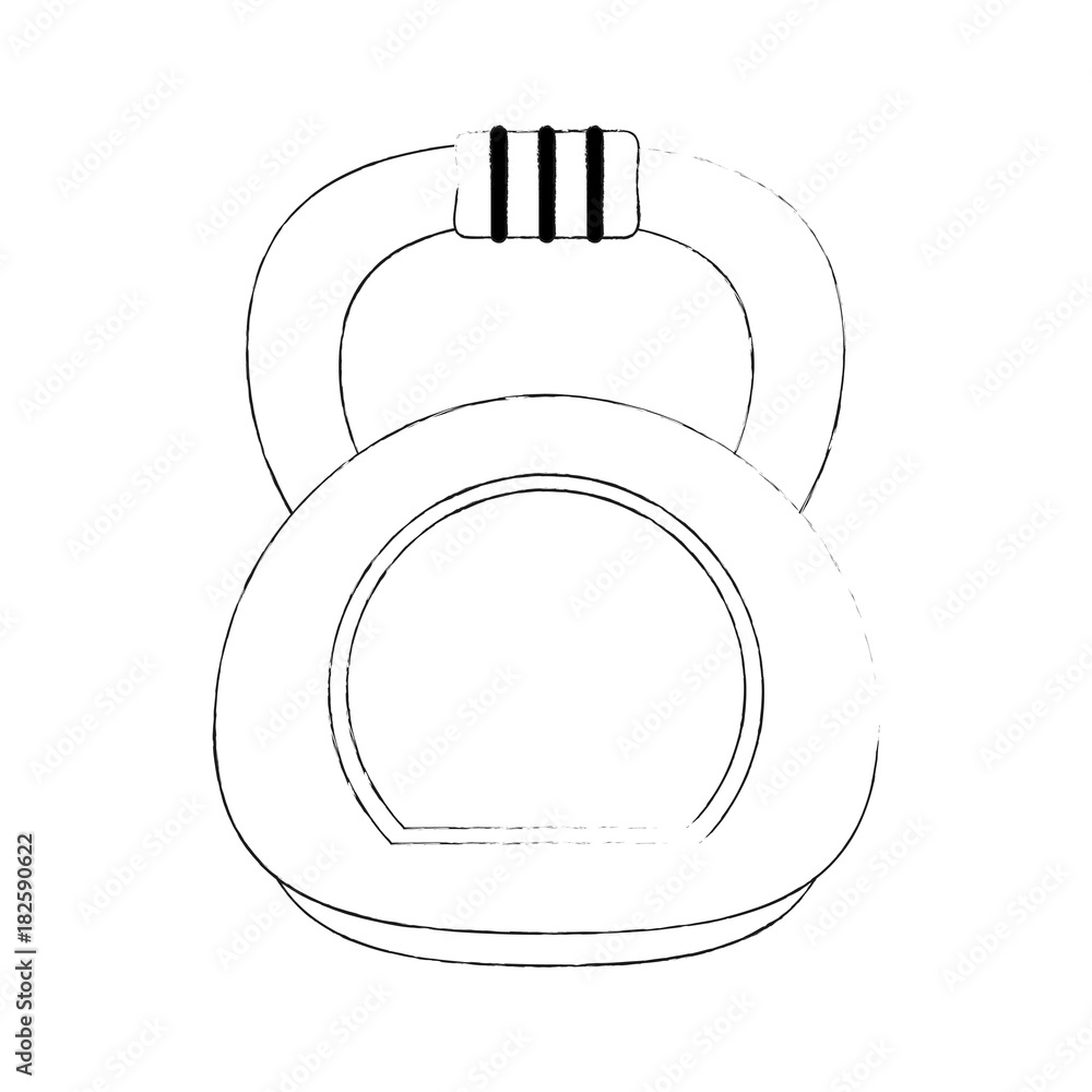 Kettlebell weight gym icon vector illustration graphic design Kettlebell weight gym icon vector illustration graphic design