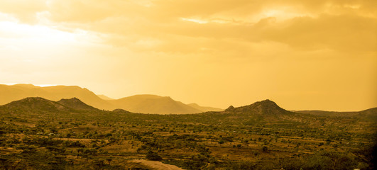 Crédence de cuisine Afrique Montagnes désertiques de la corne africaine  © Wollwerth Imagery