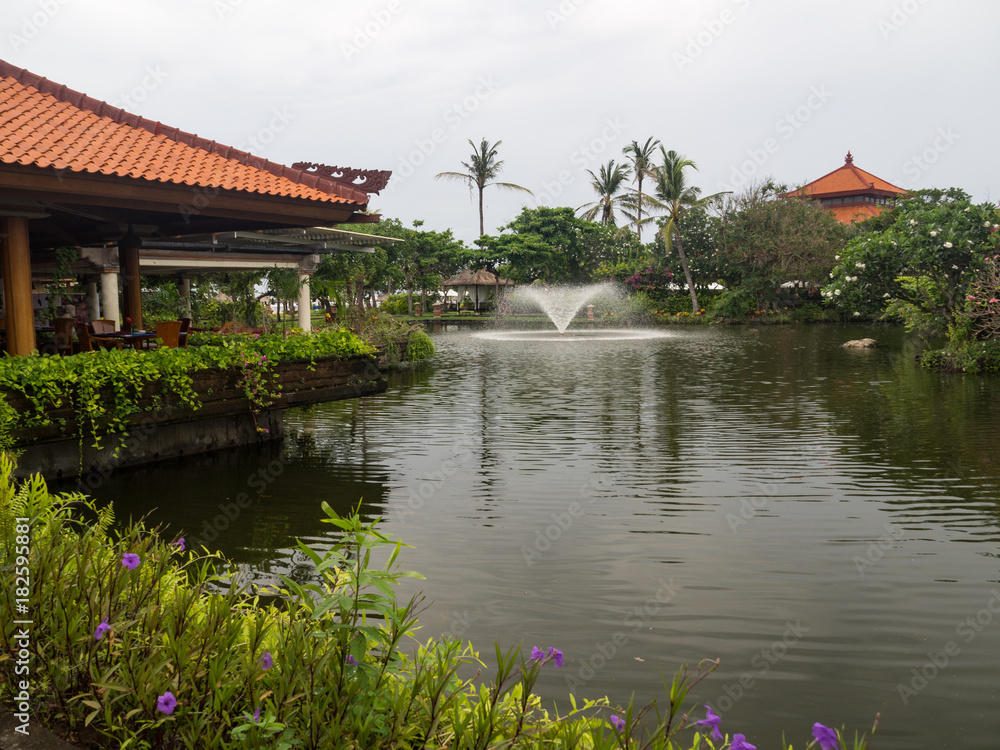Nusa Dua resort in Bali Indonesia - nature vacation background. Indonesia, autumn Nusa Dua resort in Bali Indonesia - nature vacation background. Indonesia, autumn