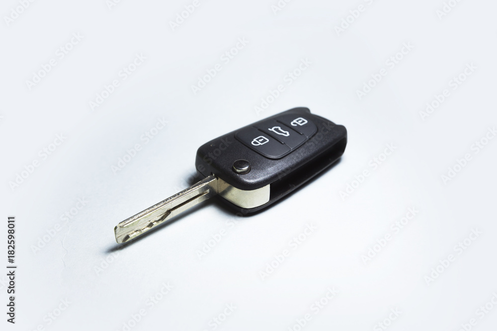remote car key isolated on a white background remote car key isolated on a white background