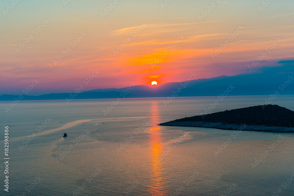 Obraz premium Sunset at the sea
