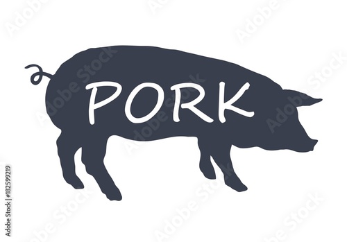 Pig silhouette