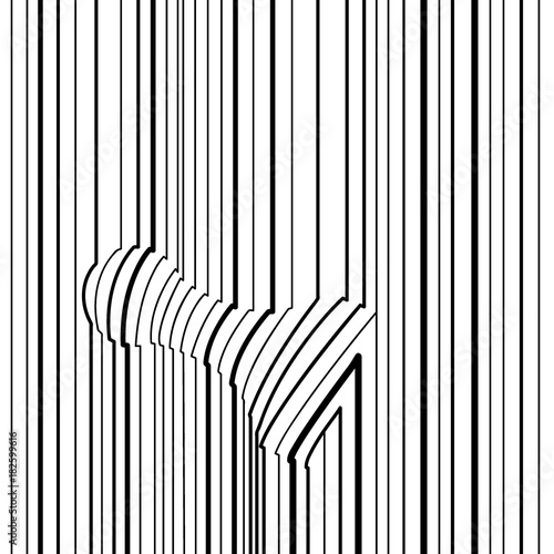 Black and white pop art geometric pattern  with chess.