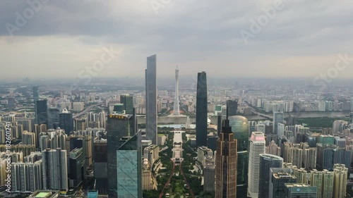 Wallpaper Mural day time guangzhou cityscape downtown aerial panorama 4k timelapse china
 Torontodigital.ca