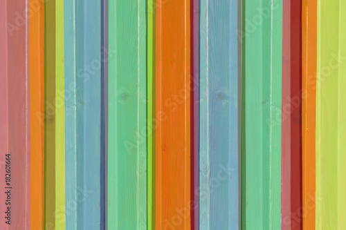 Art Wooden Background. Creative Colorful Wallpaper. Restored old wooden Texture.