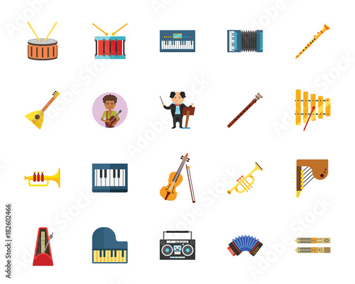 Music icon set