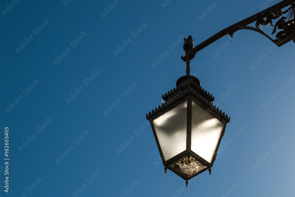 Street lamp - lantern during the daytime