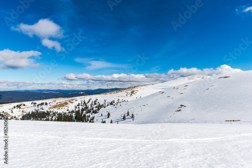 Winter clouds in the mountains