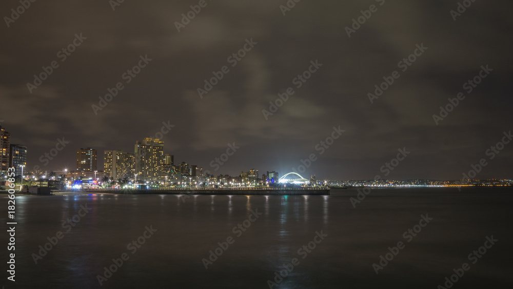 Fototapeta premium Durban bei Nacht