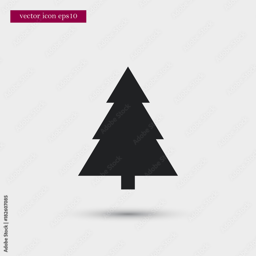 Xmas tree icon simple winter vector sign Xmas tree icon simple winter vector sign