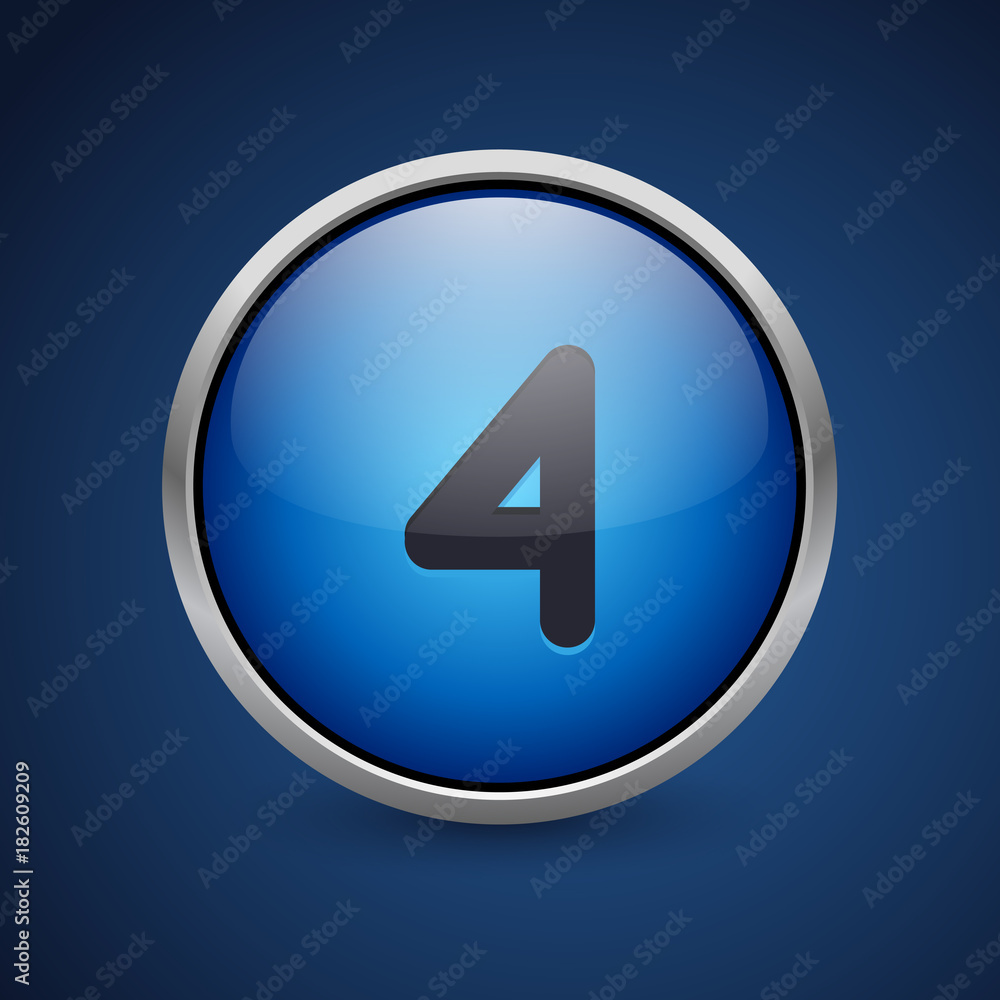 Push Button - Dark Blue Web Icon Push Button - Dark Blue Web Icon