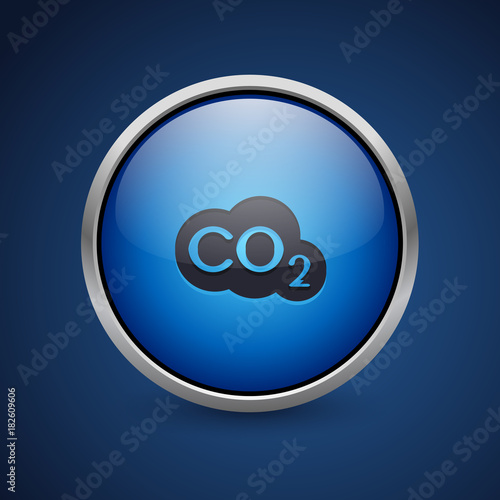 Push Button - Dark Blue Web Icon