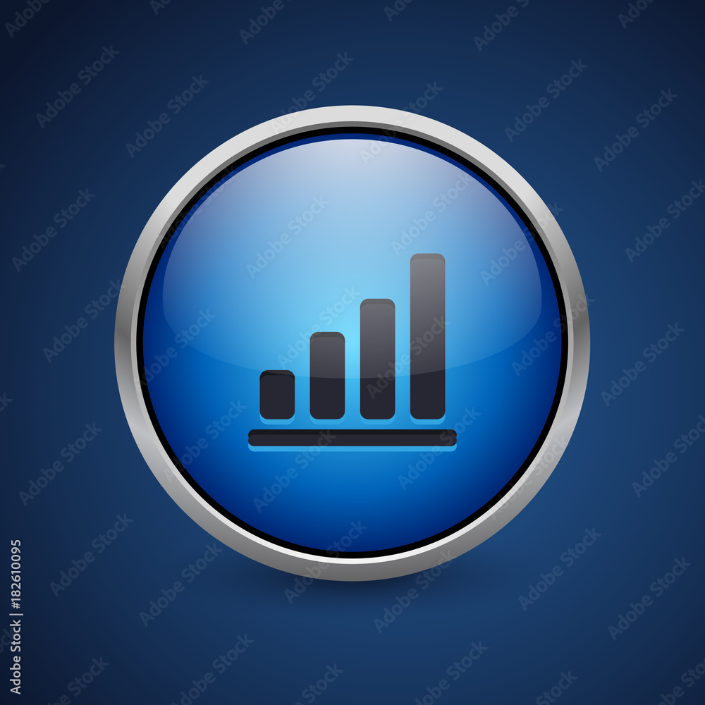 Push Button - Dark Blue Web Icon Push Button - Dark Blue Web Icon