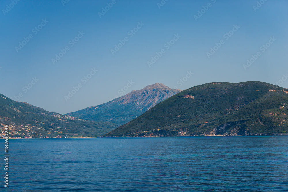 Costline in Lefkada island, greece