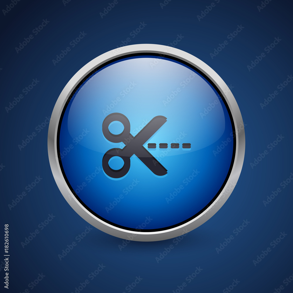 Push Button - Dark Blue Web Icon Push Button - Dark Blue Web Icon