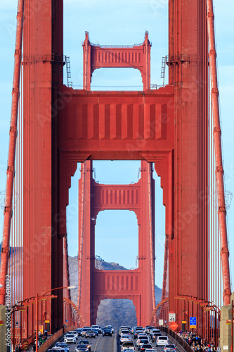Photography Golden Gate Bridge Closeup Looking North