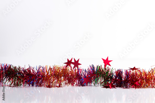 Christmas garland studio cut out photo