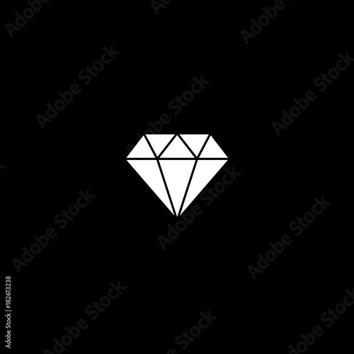 Vector flat icon diamond