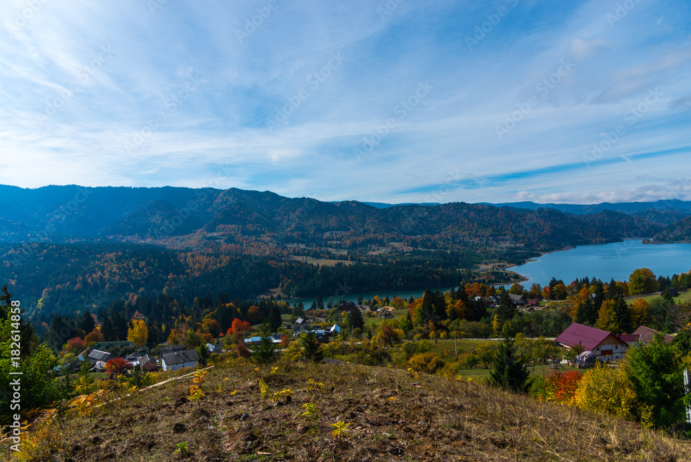 Autumn landscape in Colibita, Romania